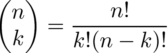 n-choose-k formula